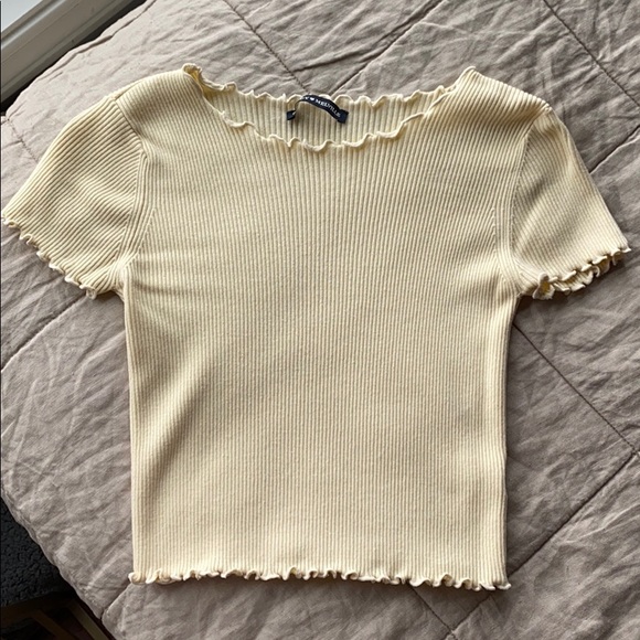 Brandy Melville Tops - Brandy Melville Light Yellow top